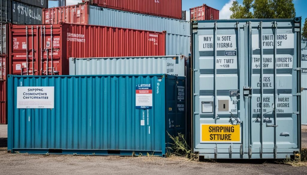 temporary container structure regulations